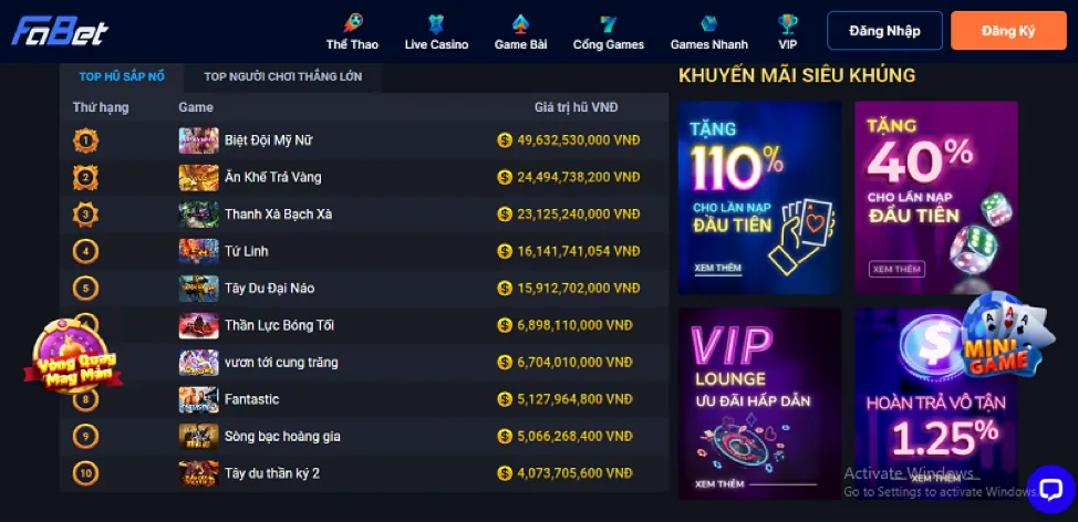 Các loại máy đánh bạc đa dạng tại One888 App